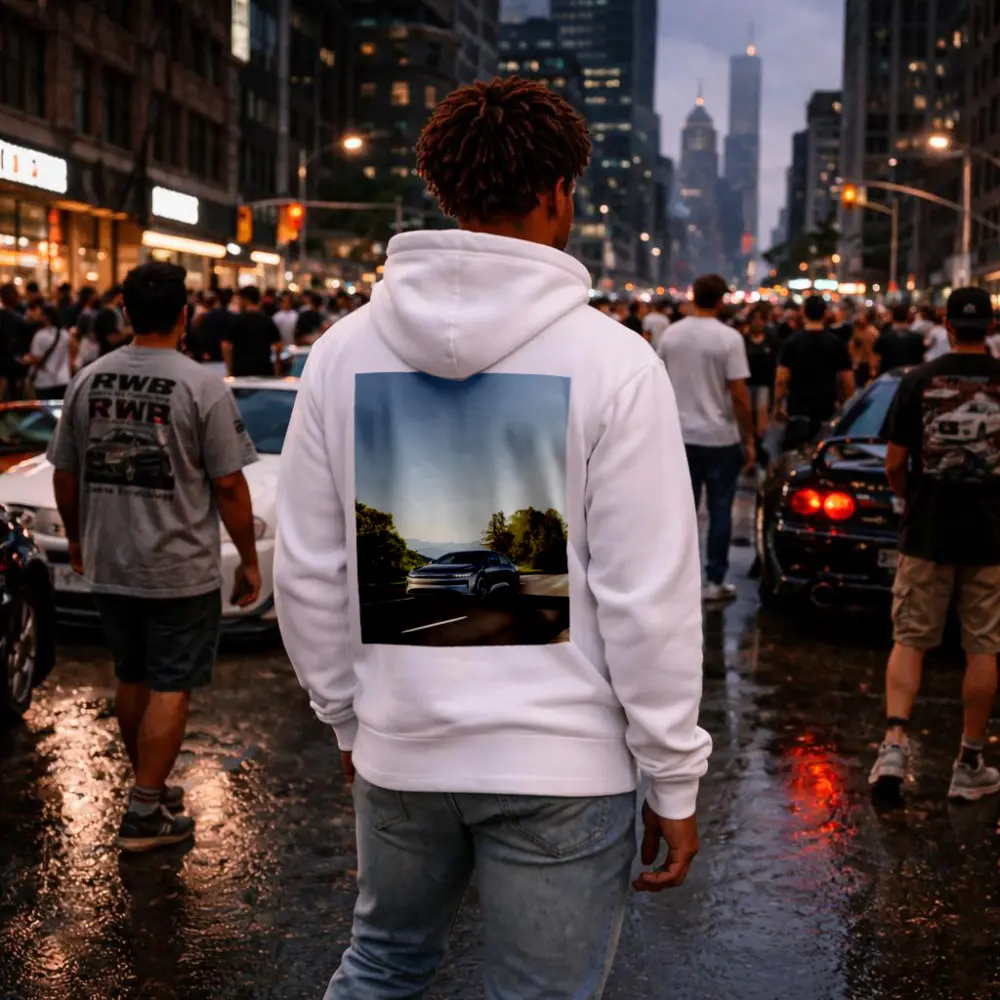 Lucid Air Electric Car Open Road Drive – Hoodies