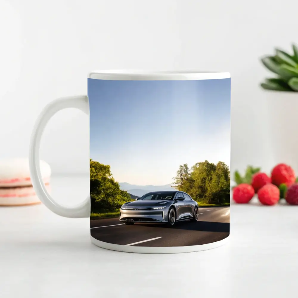 Lucid Air Electric Car Open Road Drive – Mugs
