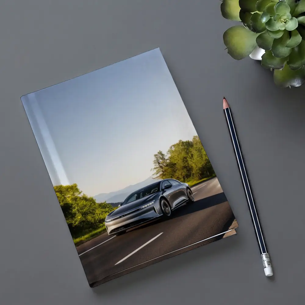 Lucid Air Electric Car Open Road Drive – Notebooks