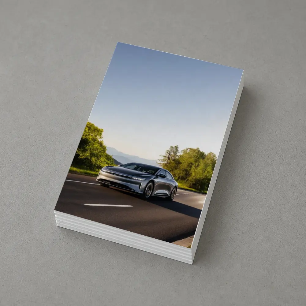 Lucid Air Electric Car Open Road Drive – Postcards
