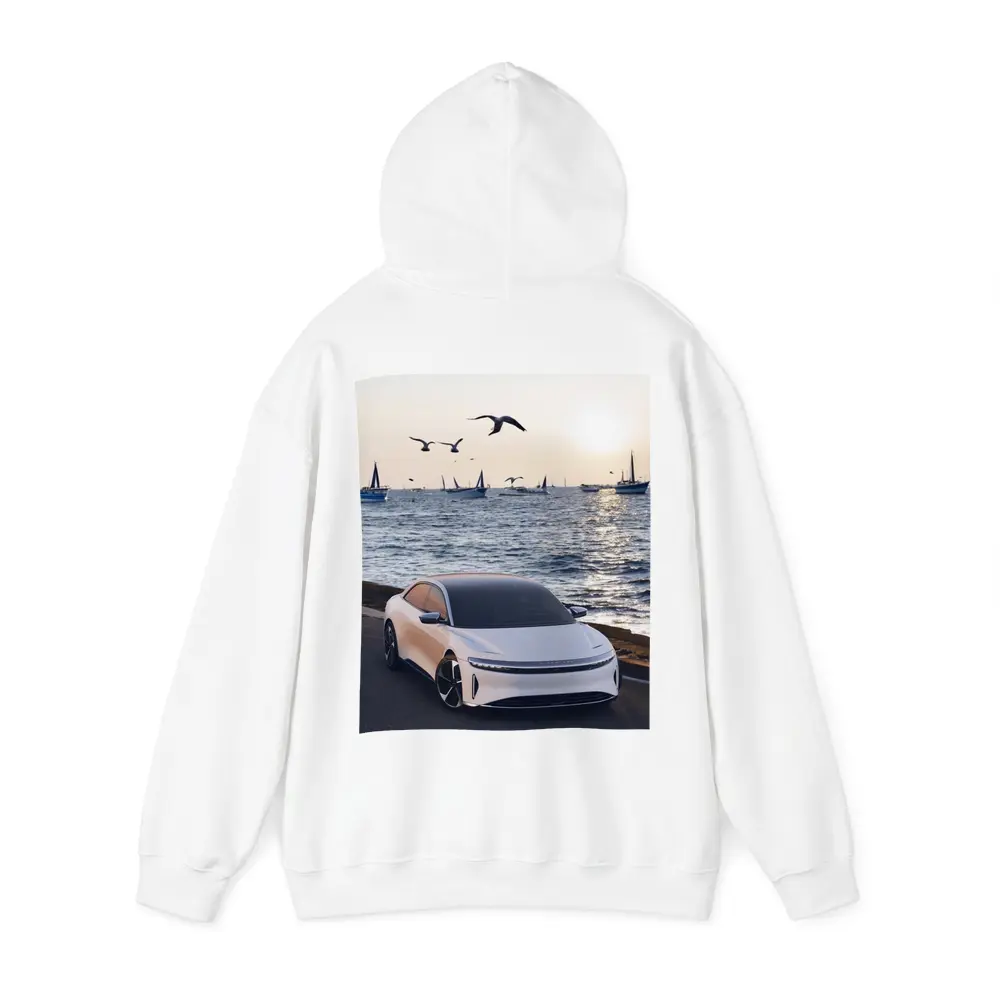 Lucid Air Grand Touring White Coastal Sunset – Hoodies