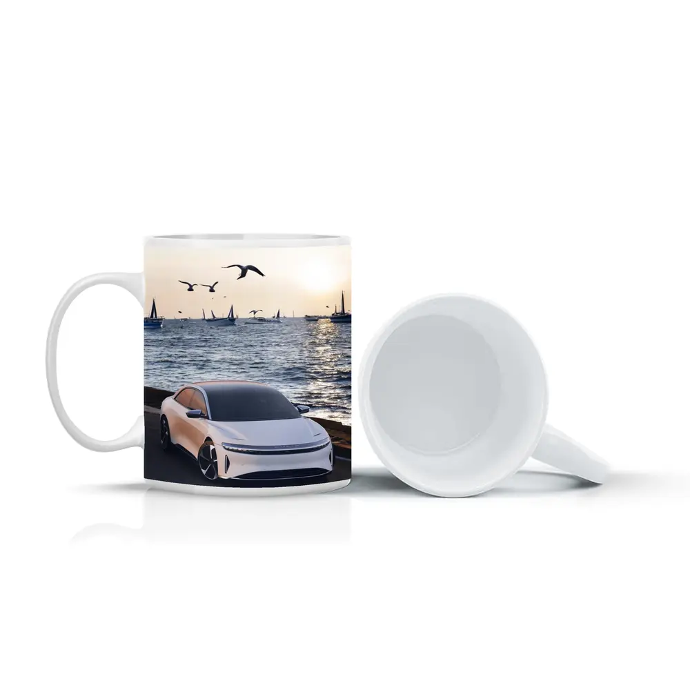 Lucid Air Grand Touring White Coastal Sunset – Mugs