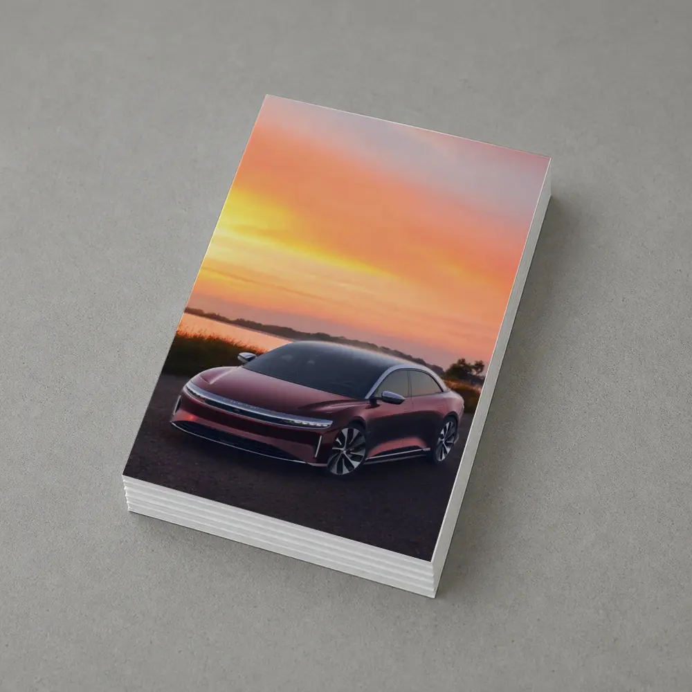 Lucid Air Grand Touring Red Sunset – Postcards