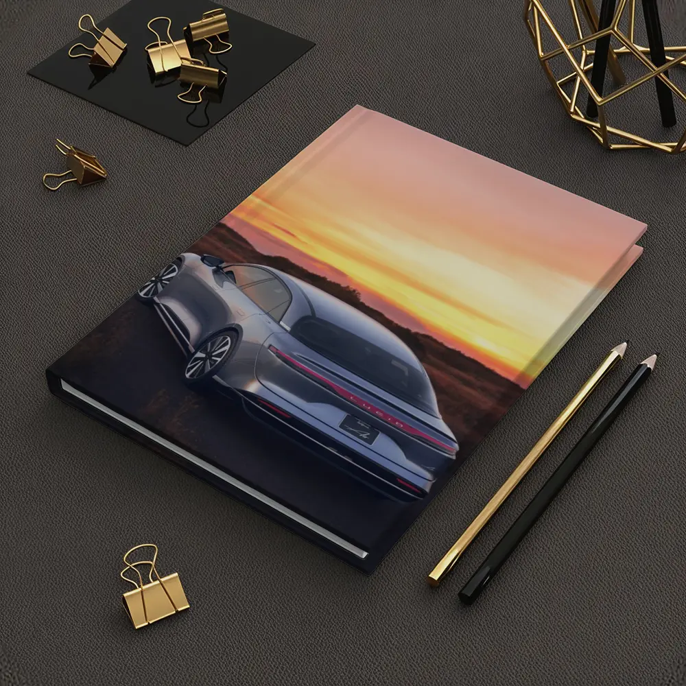 Lucid Air Grand Touring Glowing Sunset Sky – Notebooks