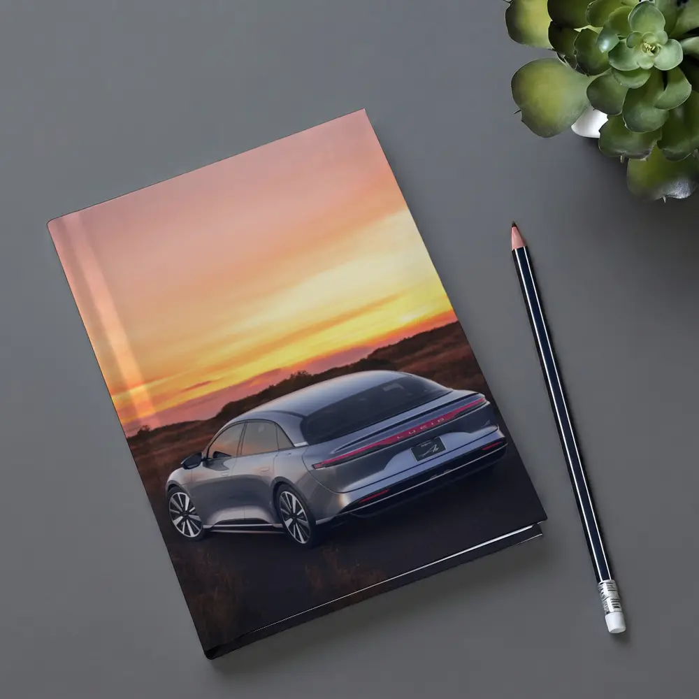Lucid Air Grand Touring Glowing Sunset Sky – Notebooks