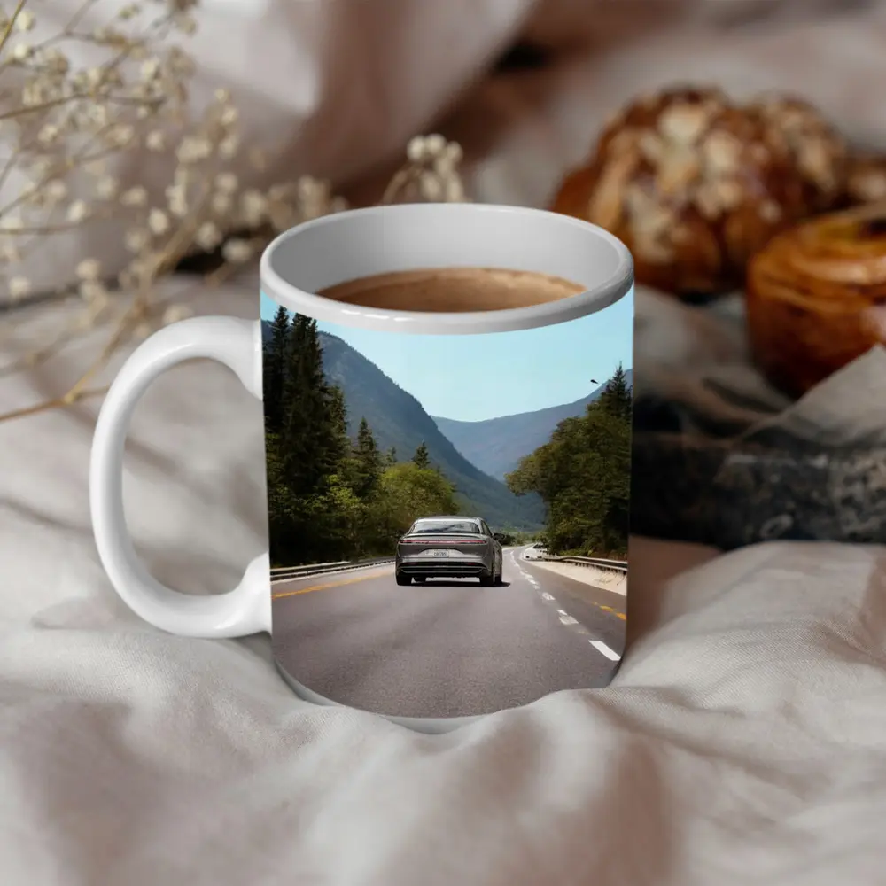 Lucid Air Sedan Mountain Highway Road – Mugs