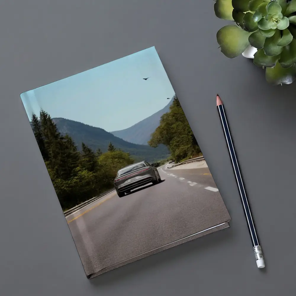 Lucid Air Sedan Mountain Highway Road – Notebooks