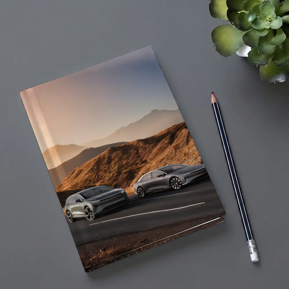Lucid Air Gravity Duo Mountain Road Sunset – Notebooks