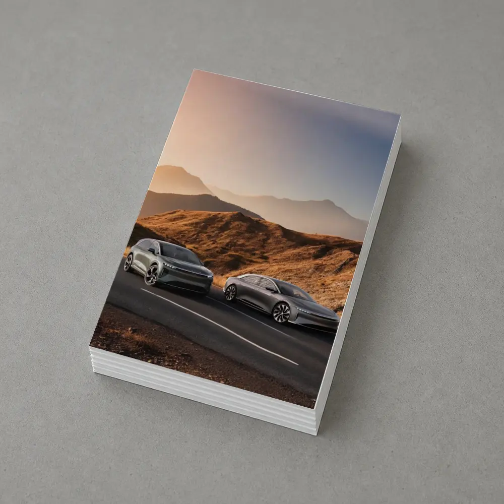 Lucid Air Gravity Duo Mountain Road Sunset – Postcards