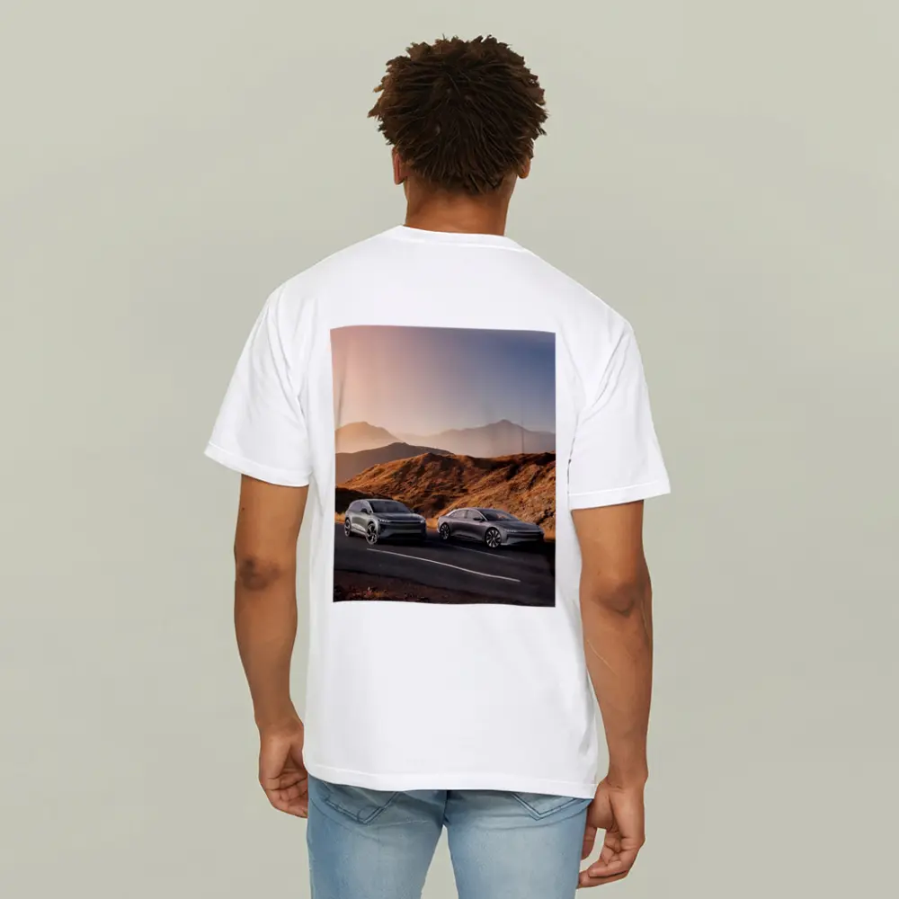 Lucid Air Gravity Duo Mountain Road Sunset – T-Shirts