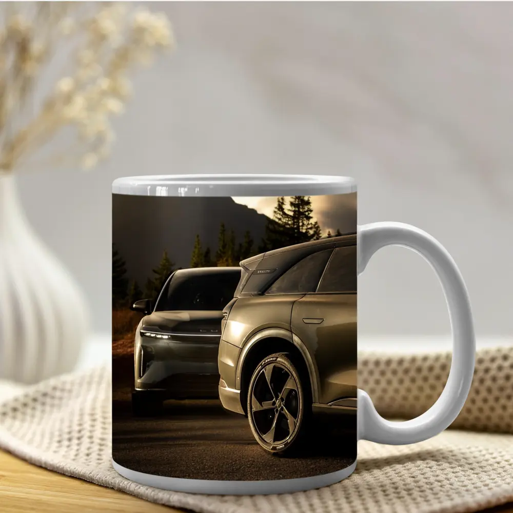 Lucid SUV Duo Mountain Sunset Road – Mugs