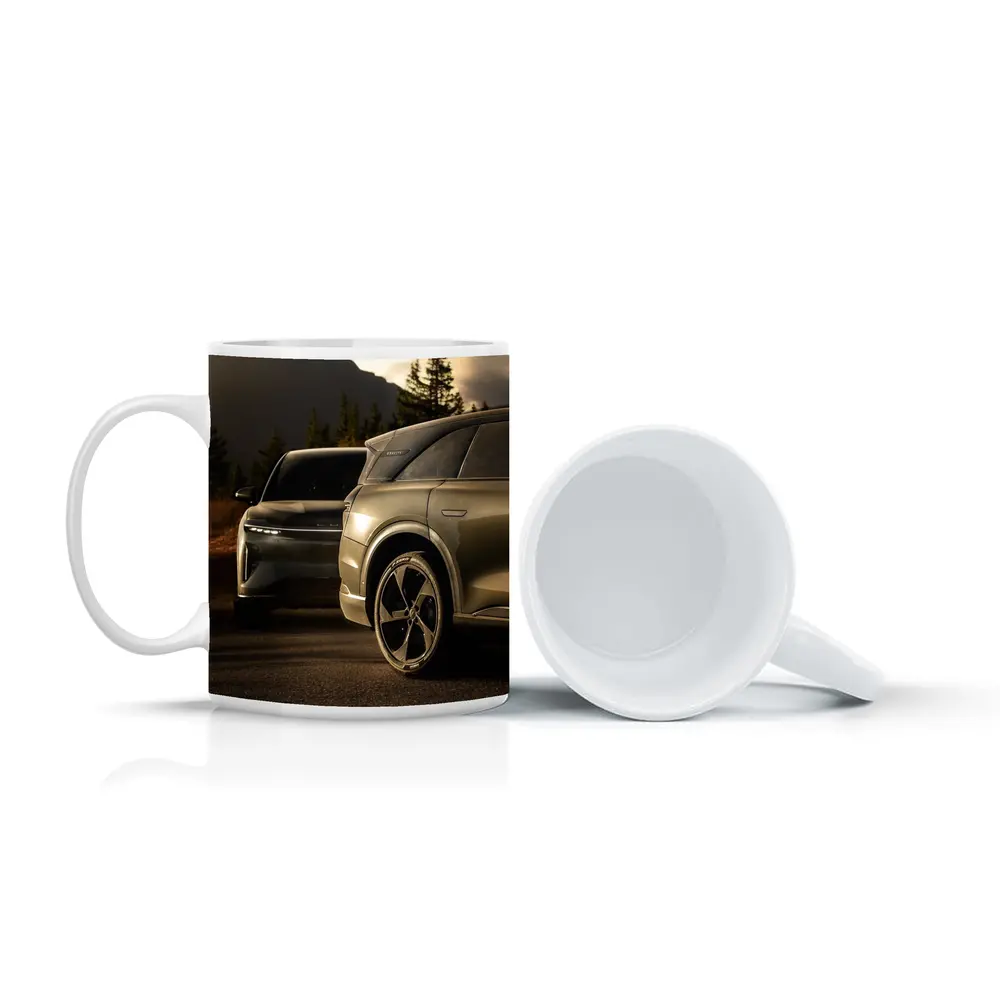 Lucid SUV Duo Mountain Sunset Road – Mugs