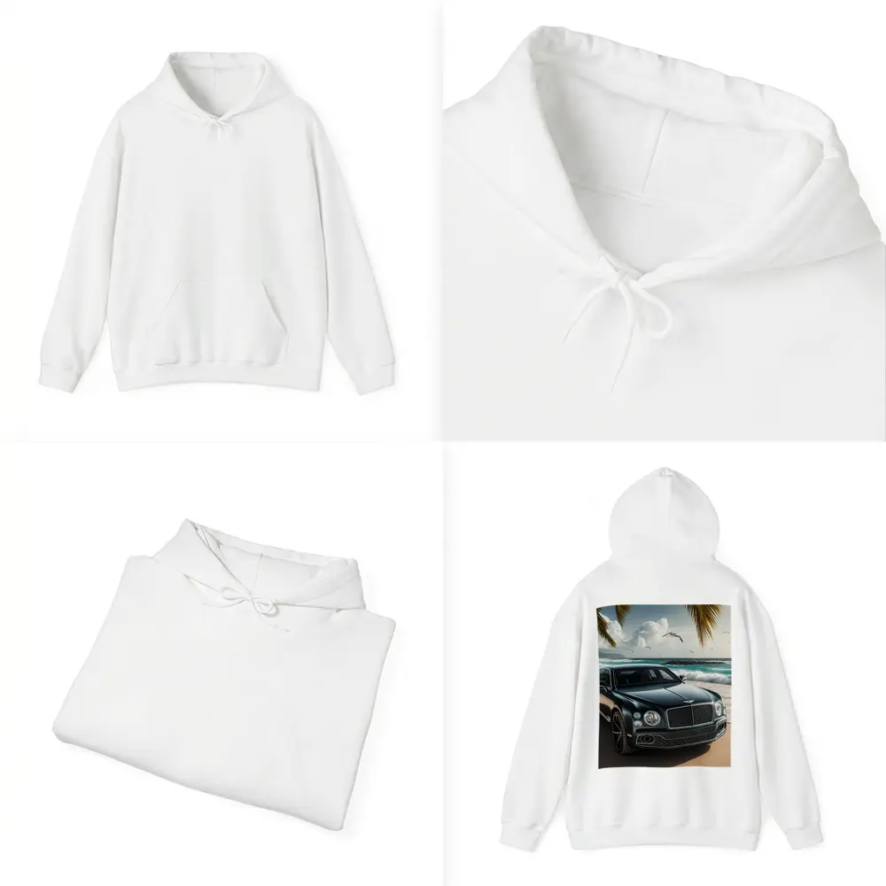 Bentley Mulsanne Parked on Tropical Beach – Hoodies