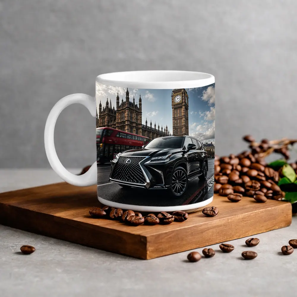 Lexus LX Black SUV London Big Ben – Mugs