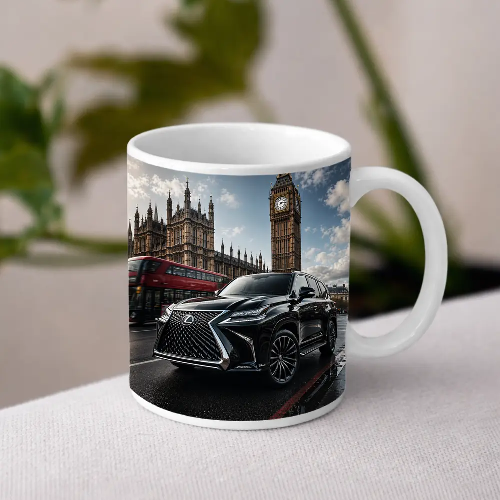 Lexus LX Black SUV London Big Ben – Mugs