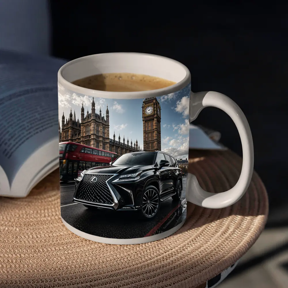 Lexus LX Black SUV London Big Ben – Mugs