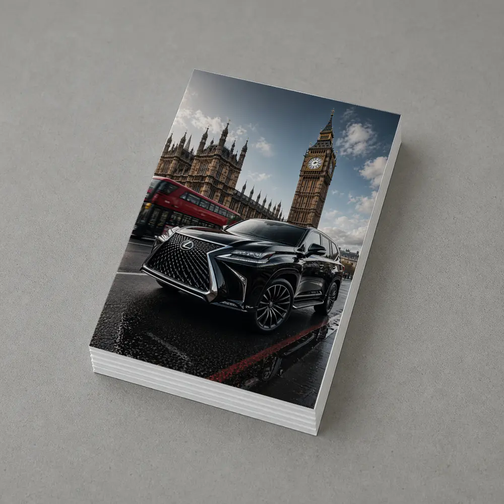 Lexus LX Black SUV London Big Ben – Postcards
