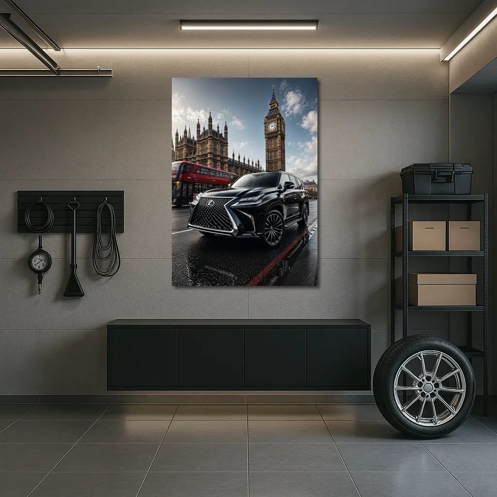 Lexus LX Black SUV London Big Ben – Wall Art