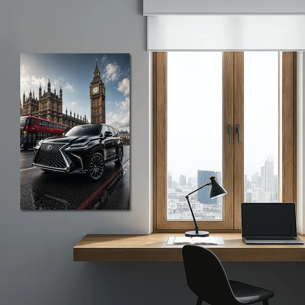Lexus LX Black SUV London Big Ben – Wall Art