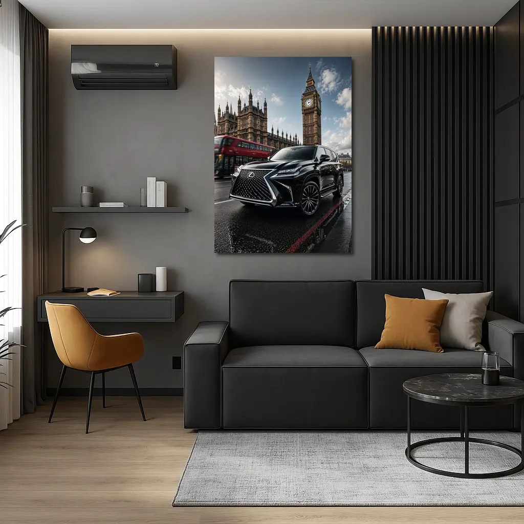 Lexus LX Black SUV London Big Ben – Wall Art