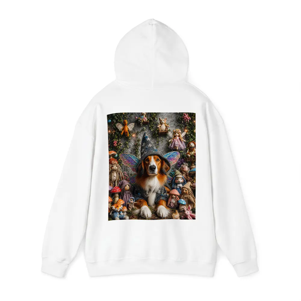 Wizard Dog With Fairy Wings Fantasy Setting – Hoodies