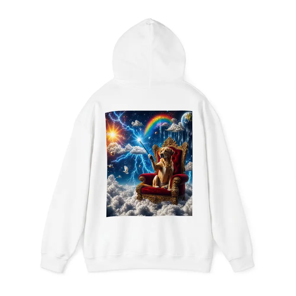 Labrador Dog on Royal Throne Cosmic Sky – Hoodies
