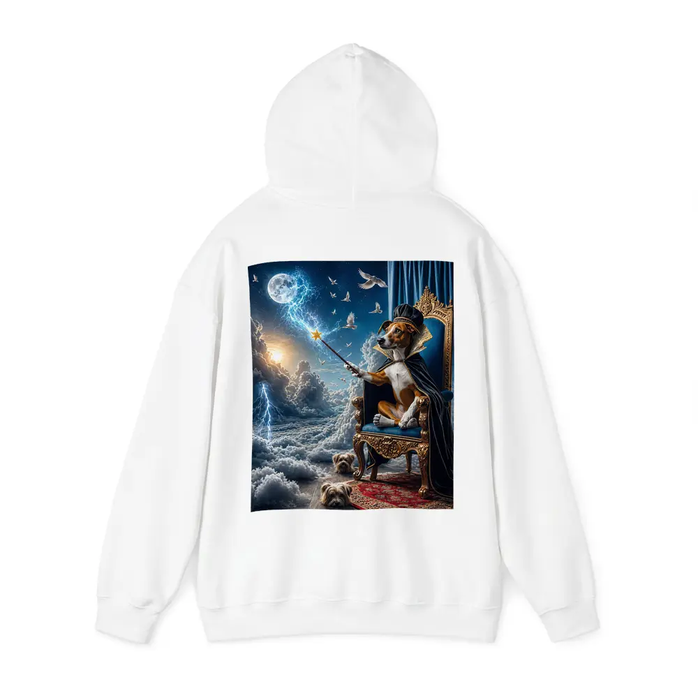 Wizard Dog King Commanding Lightning Storm – Hoodies