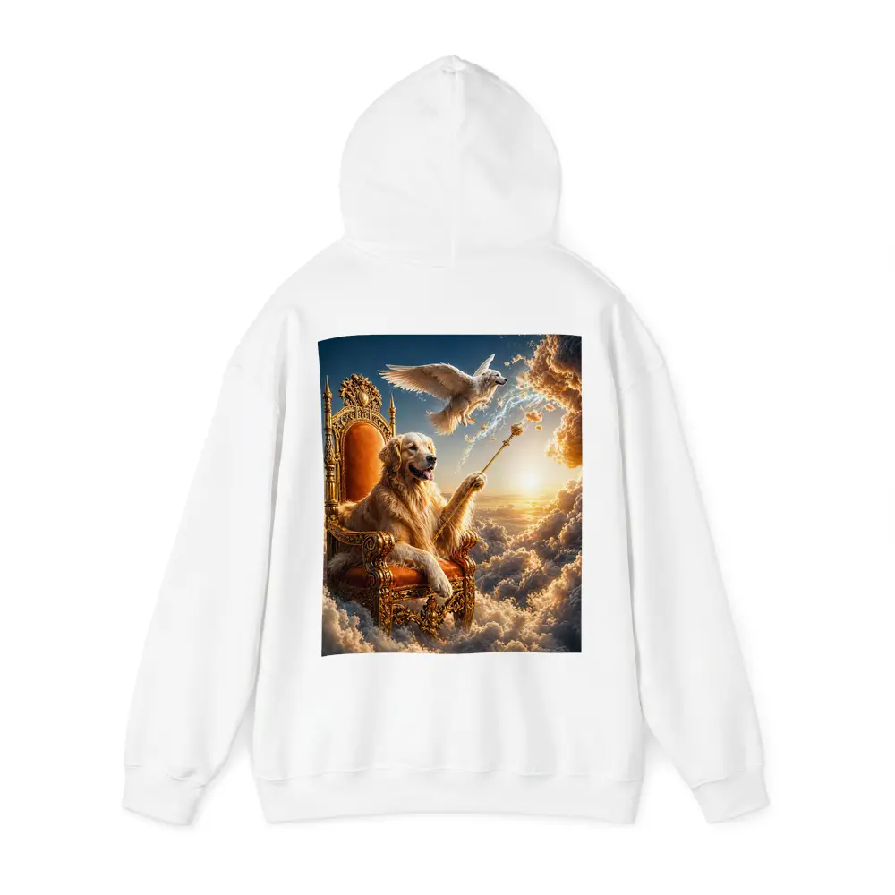 Golden Retriever King Ruling Heavenly Clouds – Hoodies