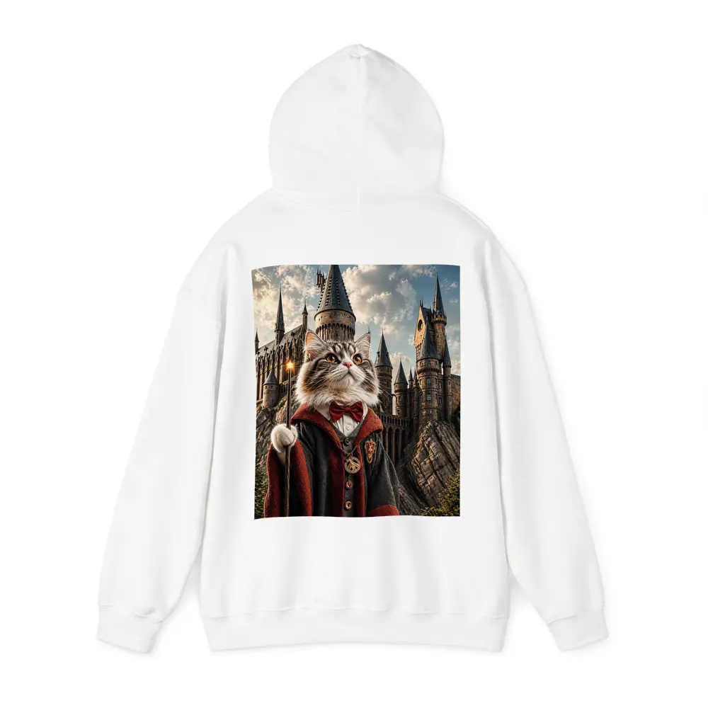 Wizard Cat at Magic Castle Fantasy Art – Hoodies