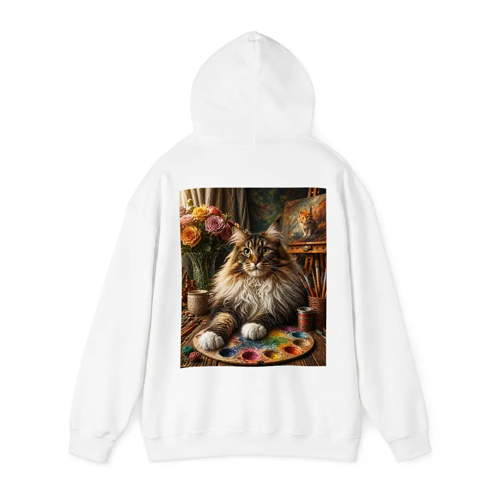 Maine Coon Cat Artist Studio Palette – Hoodies