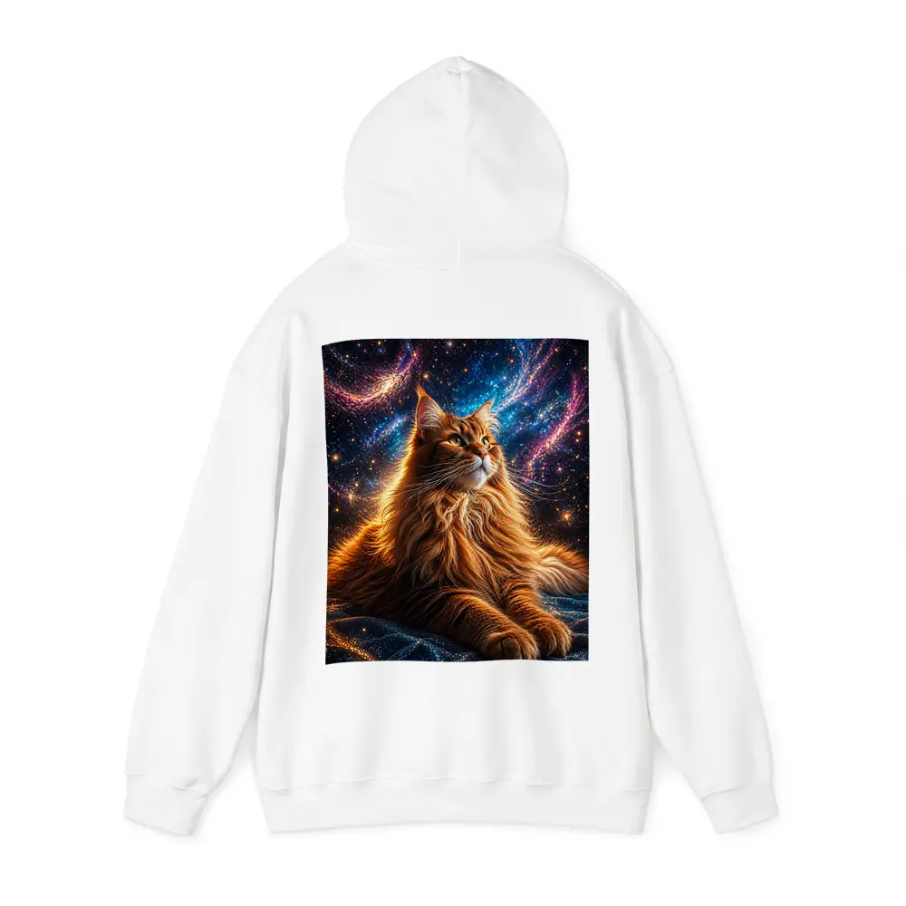 Maine Coon Cat Cosmic Galaxy Space Art – Hoodies