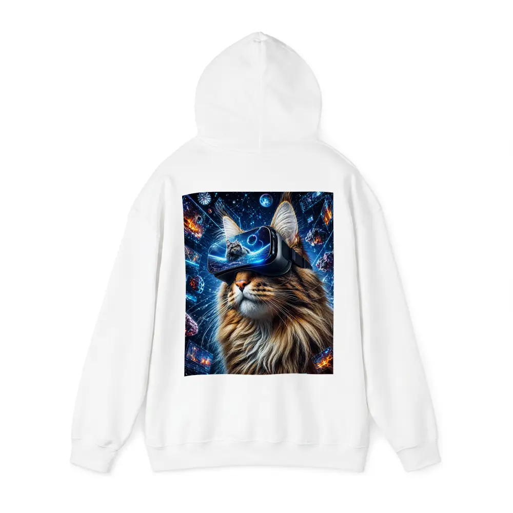 Maine Coon Cat VR Headset Space Digital – Hoodies