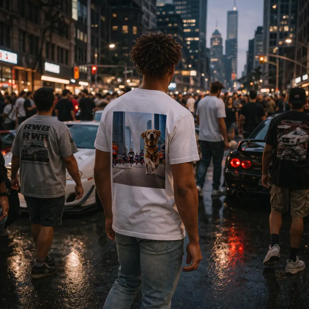 Golden Retriever Running City Marathon Race – T-Shirts