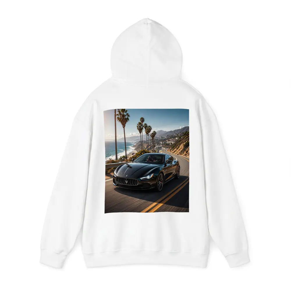 Maserati Ghibli Black Coastal Road Drive – Hoodies