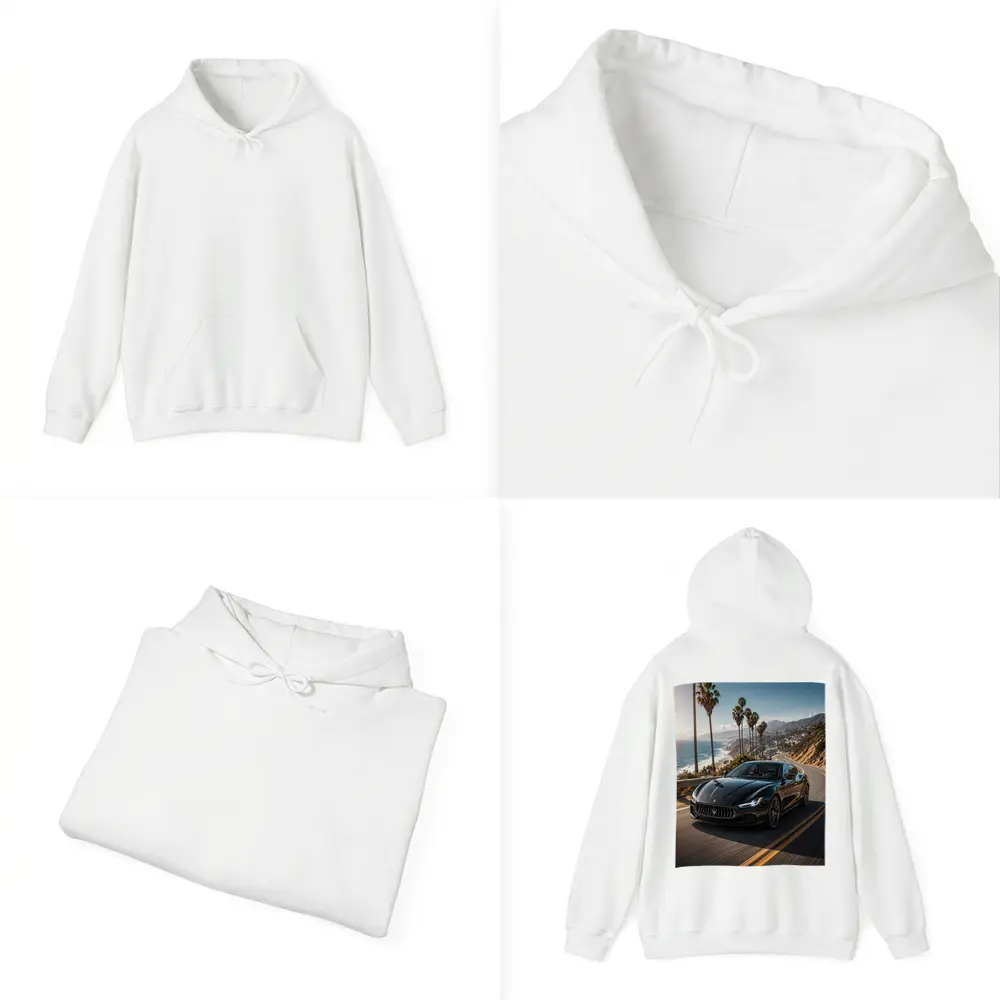 Maserati Ghibli Black Coastal Road Drive – Hoodies