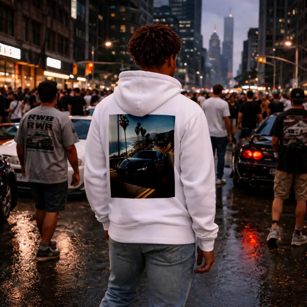 Maserati Ghibli Black Coastal Road Drive – Hoodies