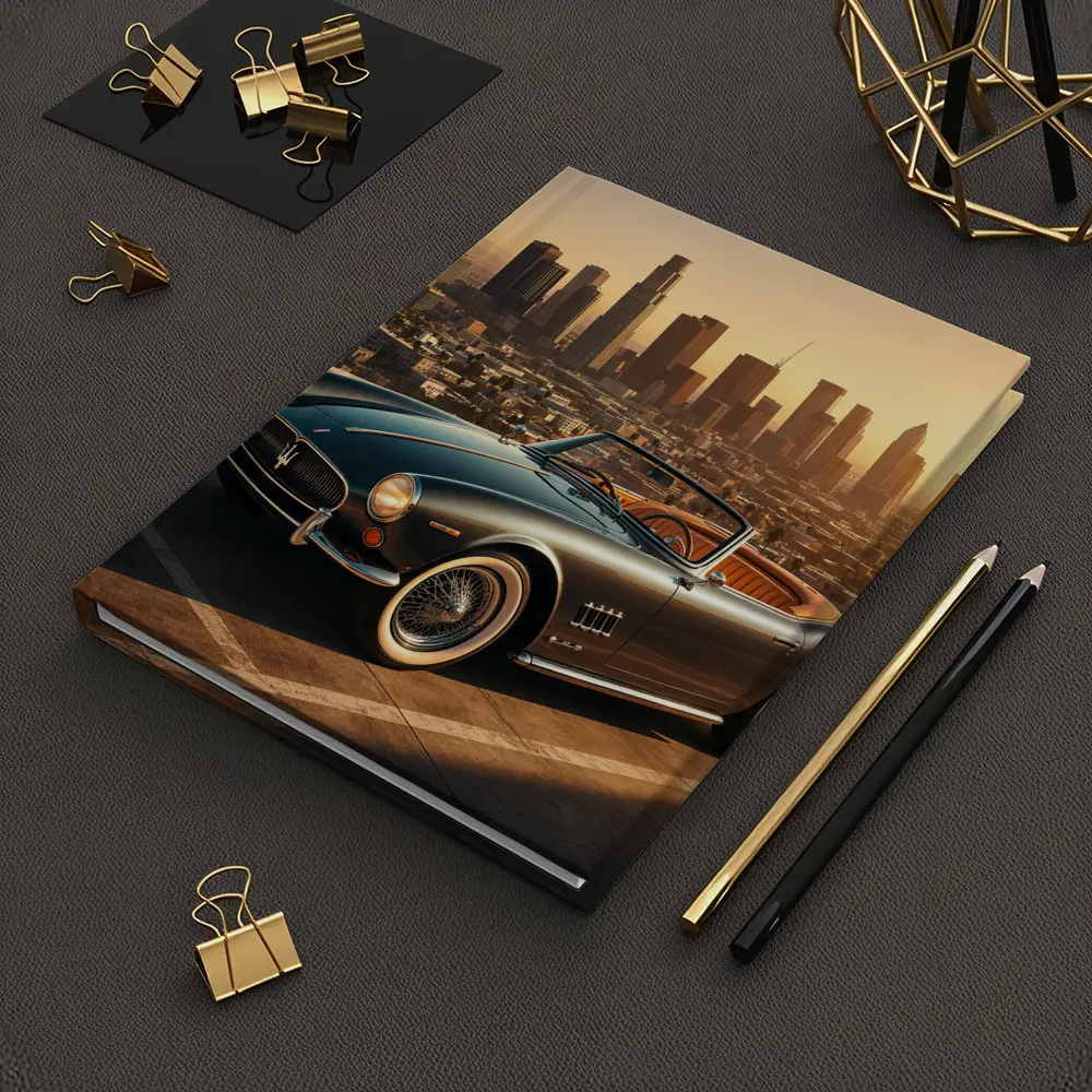 Maserati GranTurismo Classic Convertible Los Angeles Skyline – Notebooks
