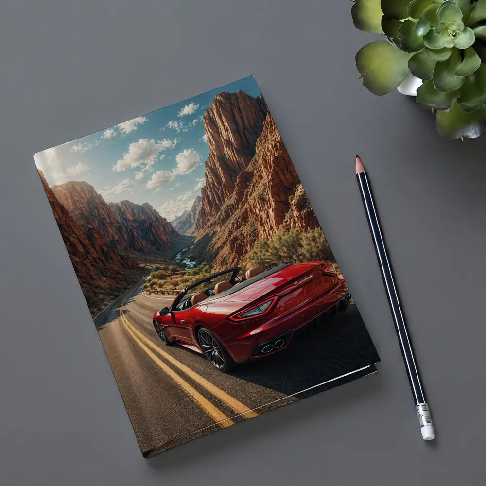 Maserati GranCabrio Red Canyon Road Drive – Notebooks