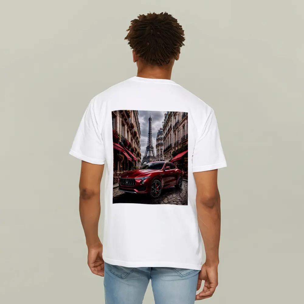 Maserati Levante Red Paris Eiffel Tower – T-Shirts