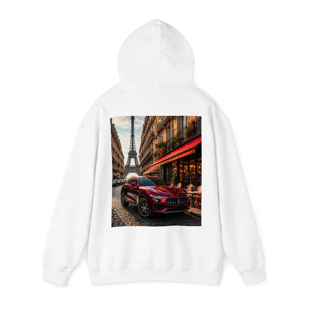 Maserati Levante Red SUV Paris Streets – Hoodies