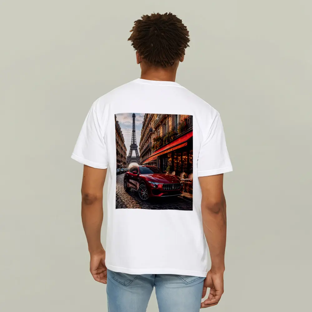 Maserati Levante Red SUV Paris Streets – T-Shirts
