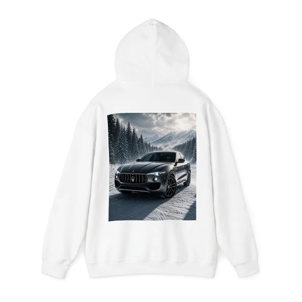 Maserati Levante Black Snow Winter Forest – Hoodies
