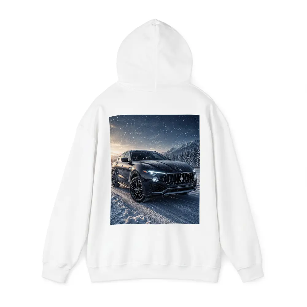 Maserati Levante Black SUV Snowy Night – Hoodies
