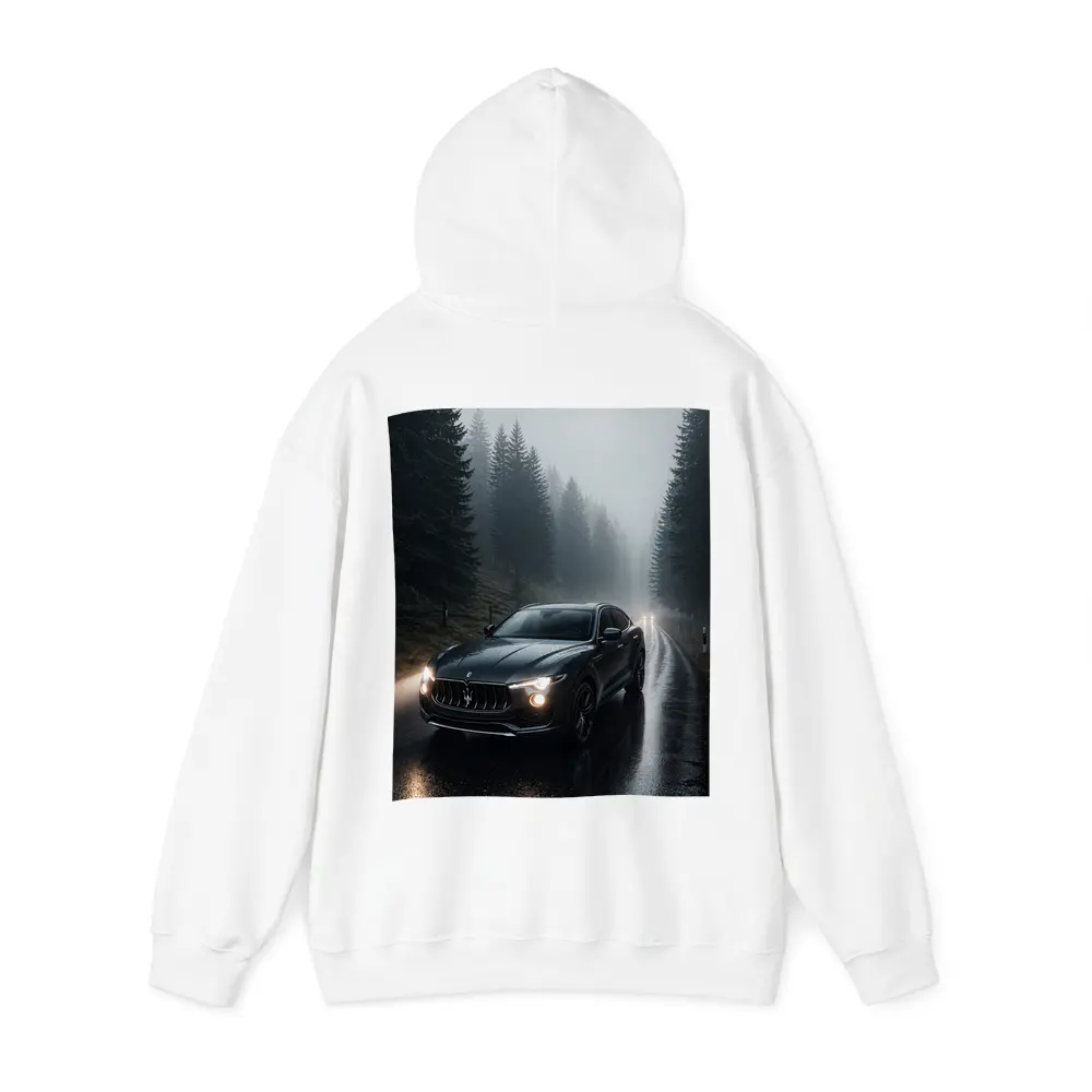 Maserati Levante Dark Rainy Forest Road – Hoodies
