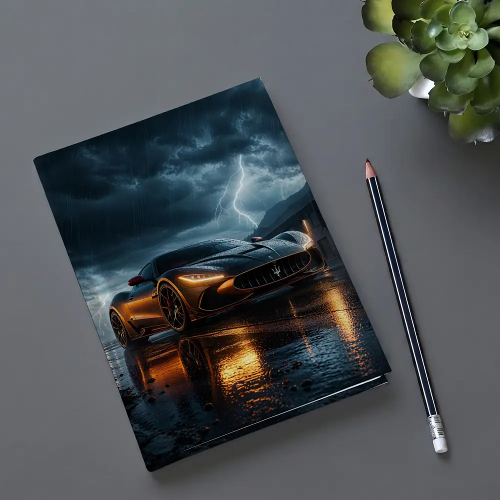 Maserati MC20 Lightning Storm Wet Night – Notebooks