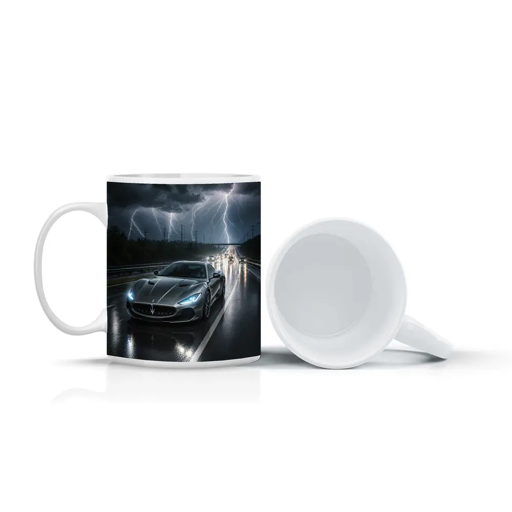 Maserati GranTurismo Racing Through Lightning Storm – Mugs