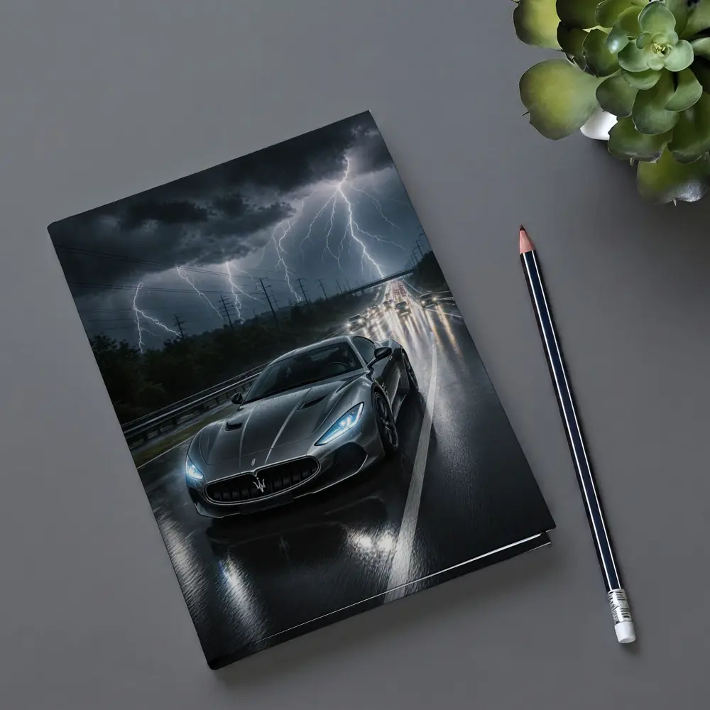 Maserati GranTurismo Racing Through Lightning Storm – Notebooks