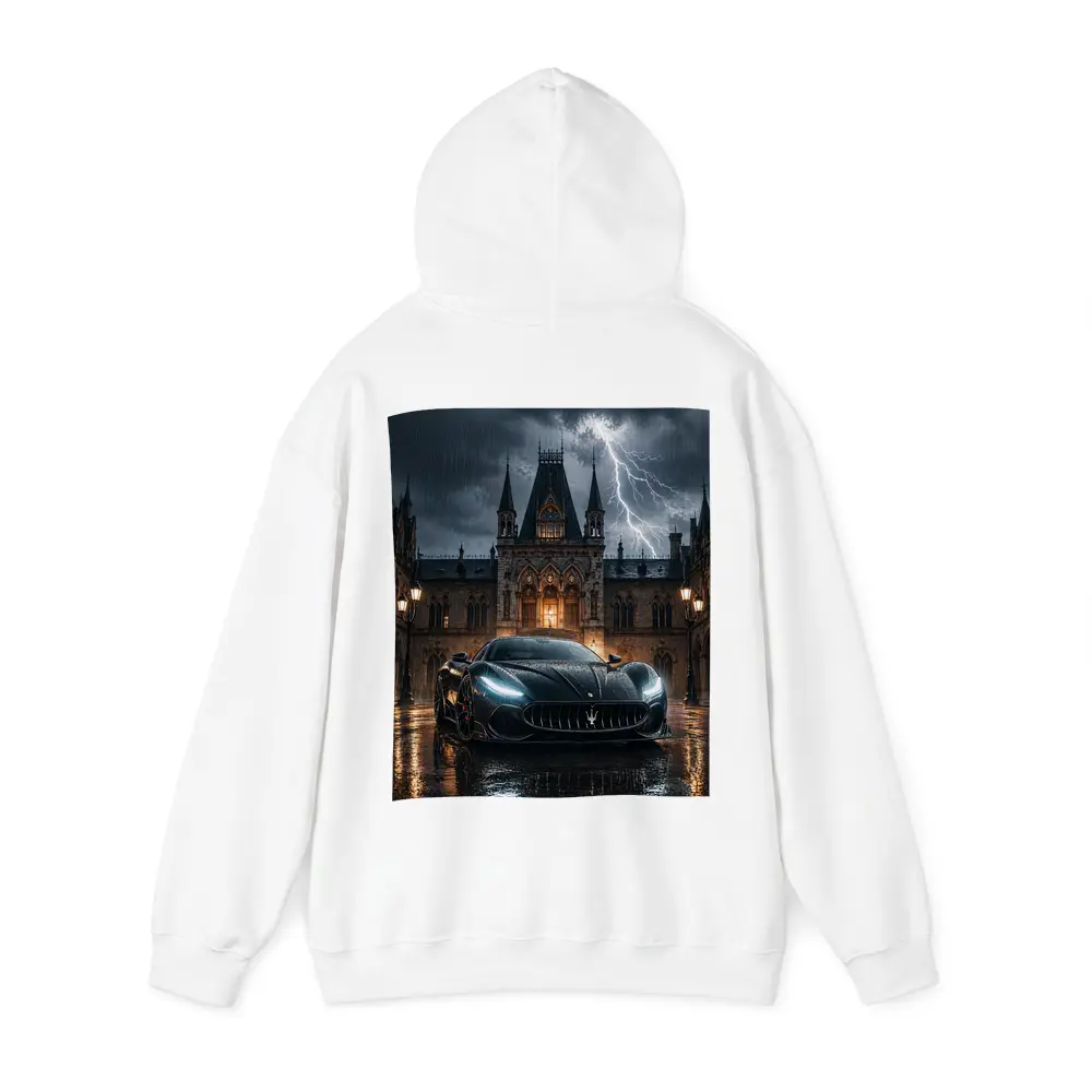 Maserati MC20 Black Storm Gothic Castle Night – Hoodies