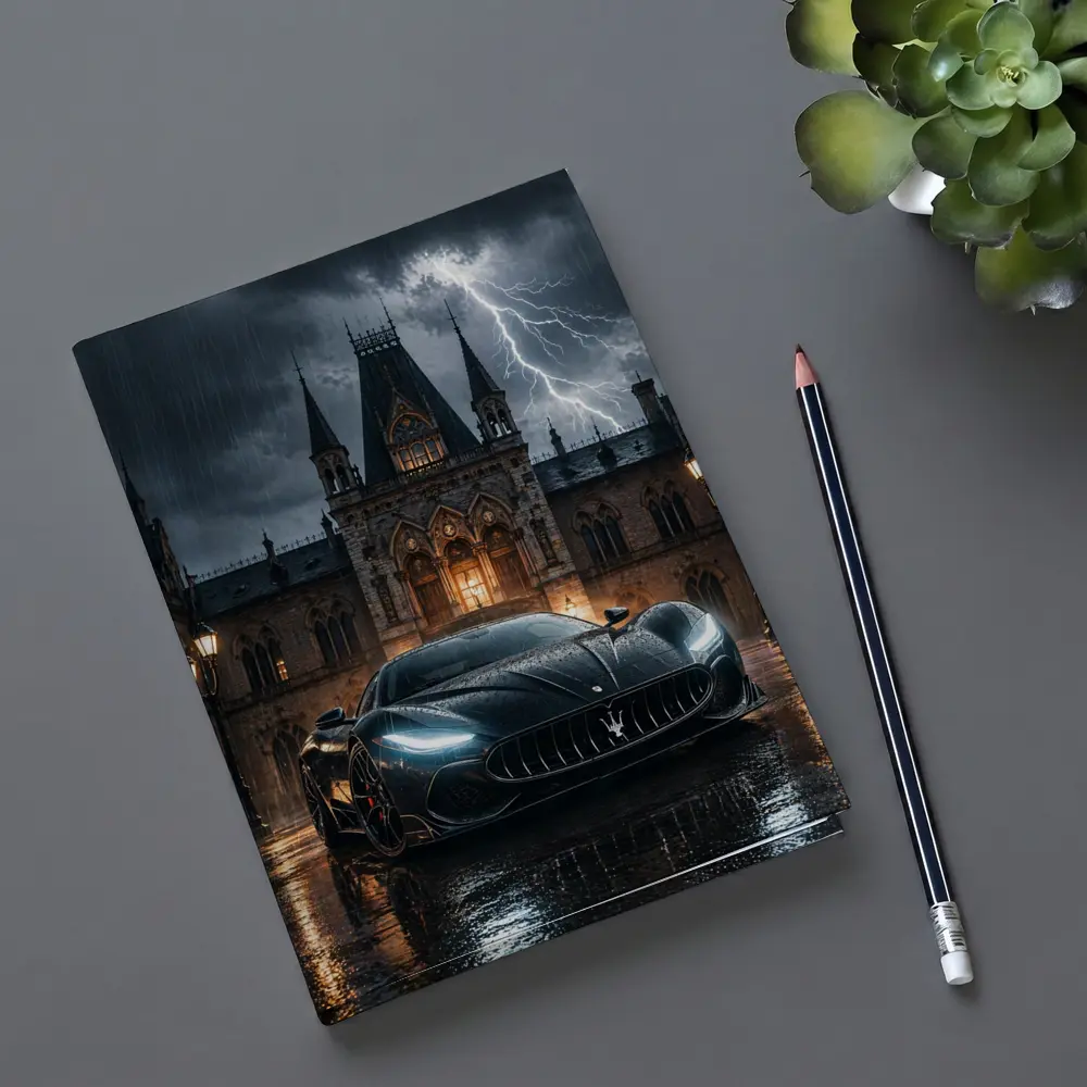 Maserati MC20 Black Storm Gothic Castle Night – Notebooks