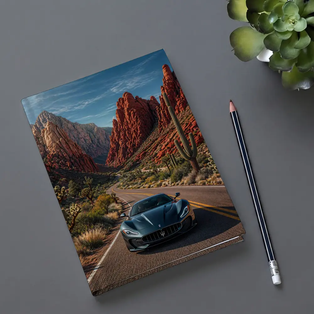 Maserati MC20 Driving Through Red Canyon Road – Notebooks